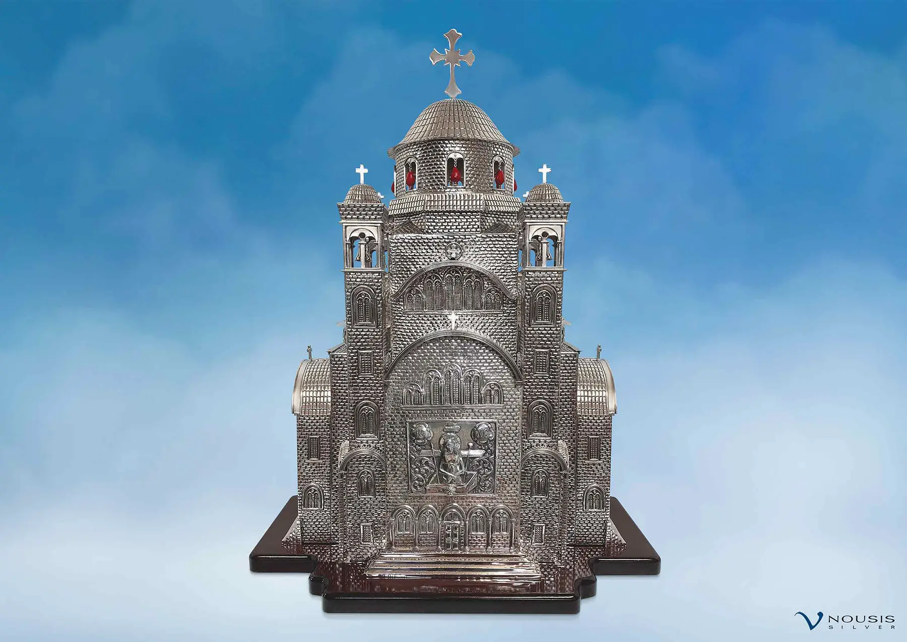 Bespoke silver tabernacle • Православная церковная утварь