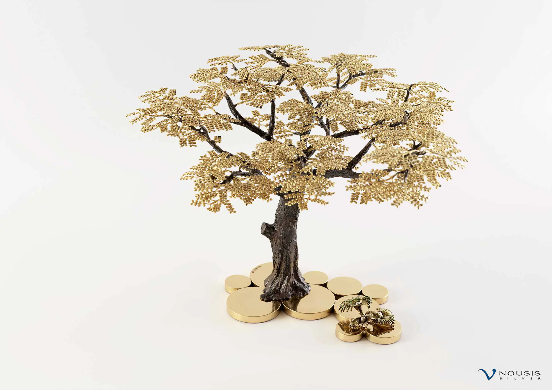 Hand made bronze African tree sculpture (AFT-BB-1.2)