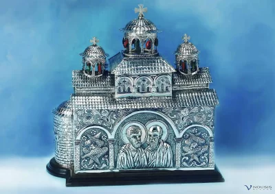 Sterling silver altar tabernacle (ART-EKK-2.2) • Ecclesiastical church utensils • Limassol - Cyprus