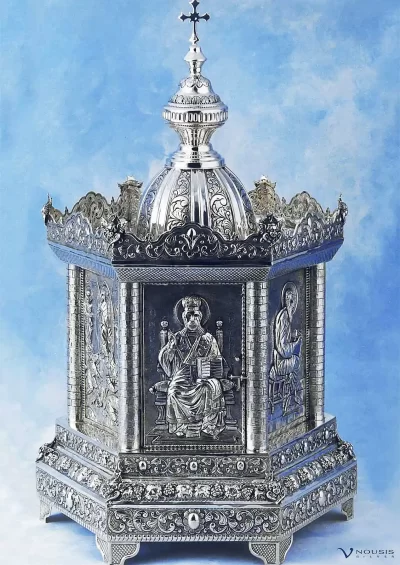 Sterling silver altar tabernacle (ART6-1.1) • Ecclesiastical silver items • Church supplies