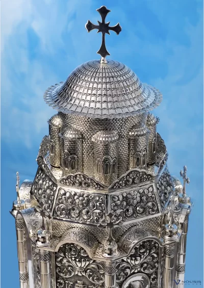 Sterling silver altar tabernacle (ART8-1.4) • Ecclesiastical silver items, Icon, Cross, Chalices, Lamps, Church supplies