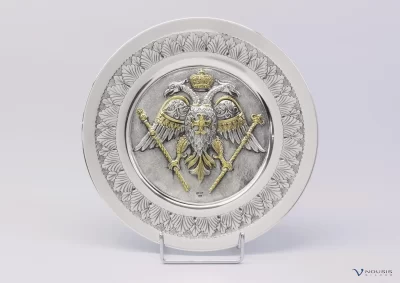 Custom made sterling silver ecclesiastical plate • Archdiocese of Cyprus • Custom made ecclesiastical church utensils