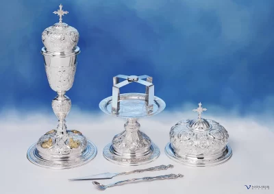 Sterling silver chalices (DIS1-1.2) • Ecclesiastical items • Church utensils