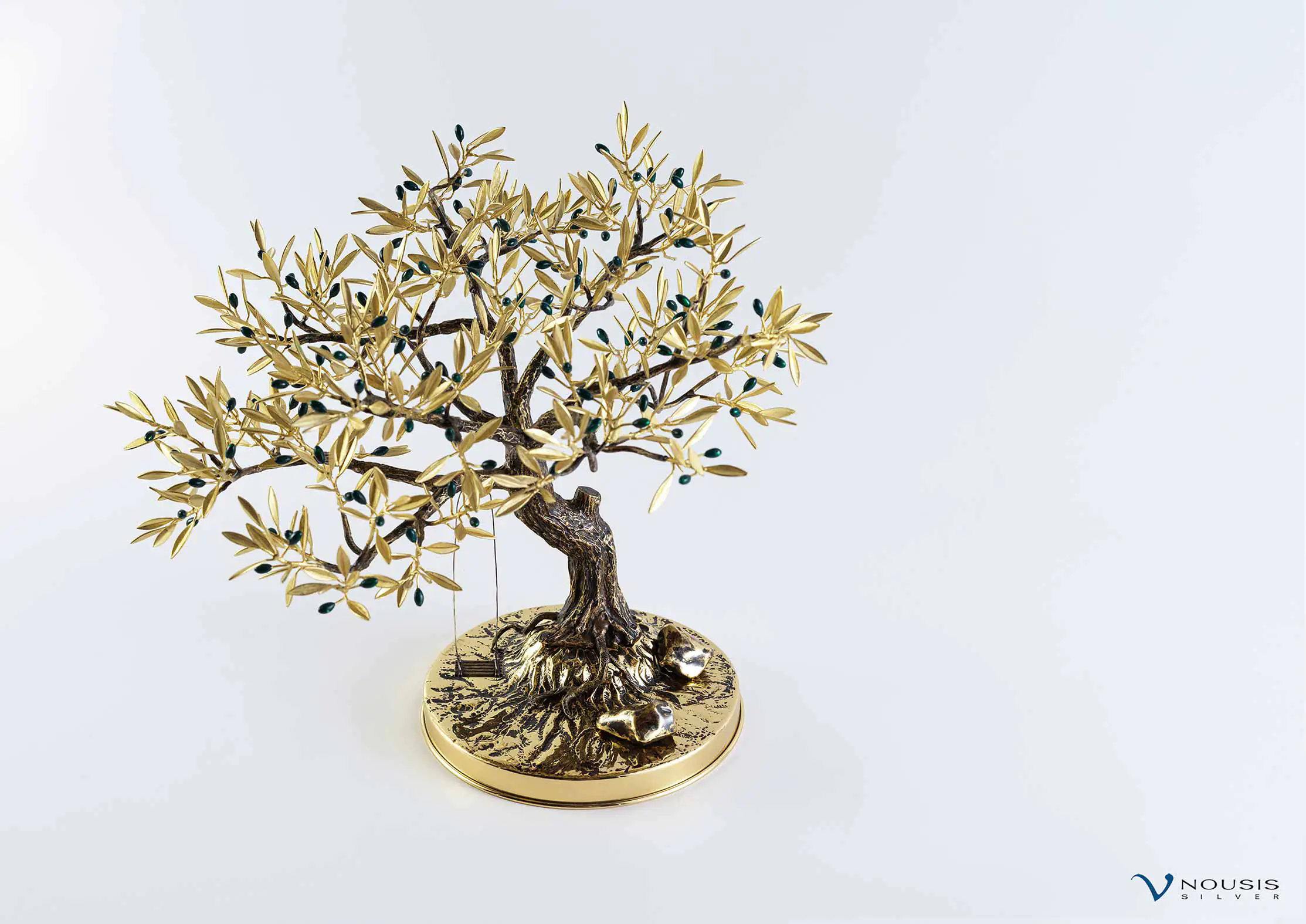 Hand made bronze olive tree sculpture (O-BB-3.2)