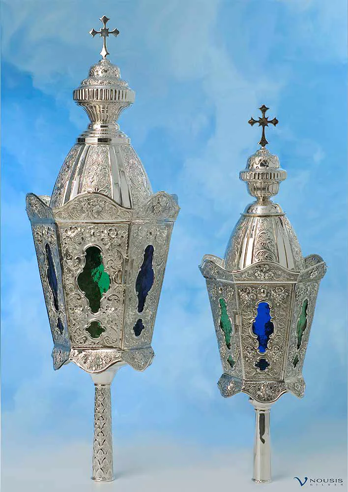 Nousis Silver • Sterling silver lanterns • Ecclesiastical church utensils • Church supplies