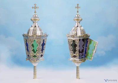 Sterling silver church lanterns (FAN3-1.2) • Ecclesiastical silver items, Icon, Cross, Chalices, Lamps • Church supplies