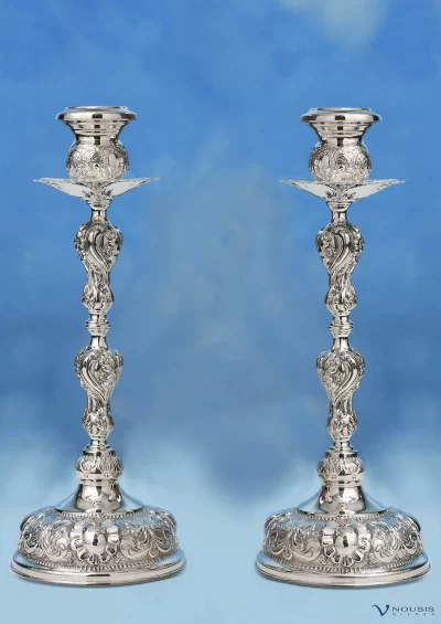 Sterling silver candelabras (KANT-1.2) • Church supplies • Ecclesiastical items • Church utensils