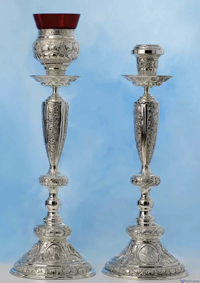 Sterling silver vigil lamp (KANT.G-2.1) • Church supplies • Ecclesiastical items • Church utensils