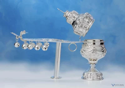 Sterling silver censer (KATS2-2.2) • Orthodox Christian Liturgical items, Icon, Cross, Chalices, Lamps