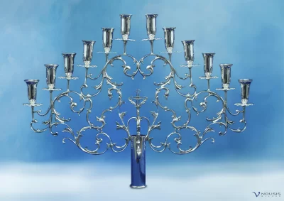 Sterling silver candelabra (KIR12-1.1) • Ecclesiastical items • Church utensils