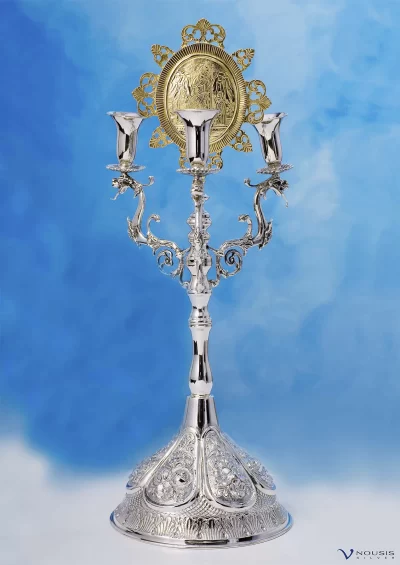 Sterling silver candelabra (KIR3-1.1) • Ecclesiastical items • Church utensils