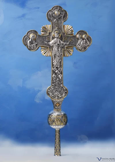 Sterling silver cross (STA-2.2) • Church supplies • Ecclesiastical items • Church utensils