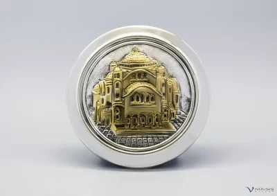 Silver memento of the Cathedral of the Holy Archdiocese of Cyprus • Church supplies & church items • Byzantine Art