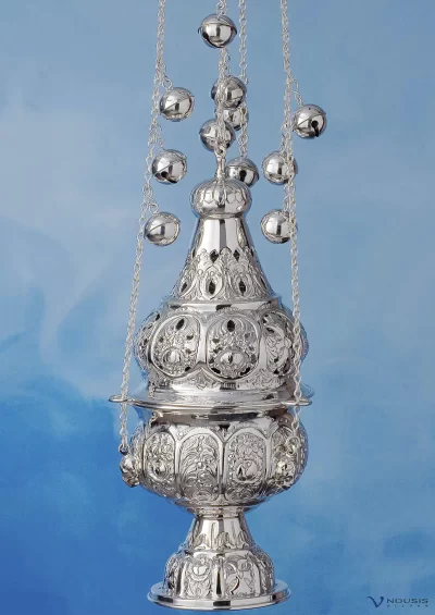 Sterling silver Thurible (THI-2.1) • Ecclesiastical church utensils • Limassol - Cyprus