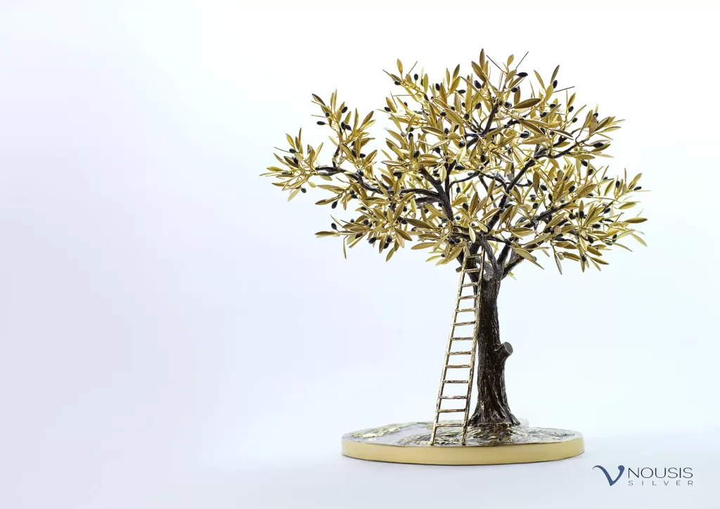 Bronze olive tree sculpture (O-BB-5.1)